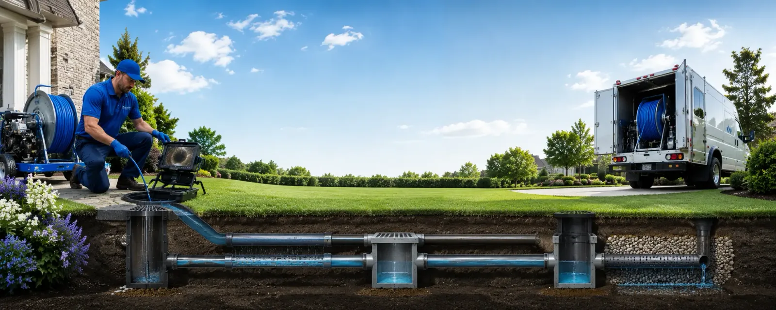 Outdoor drain cleaning information for Hillsdale, PA